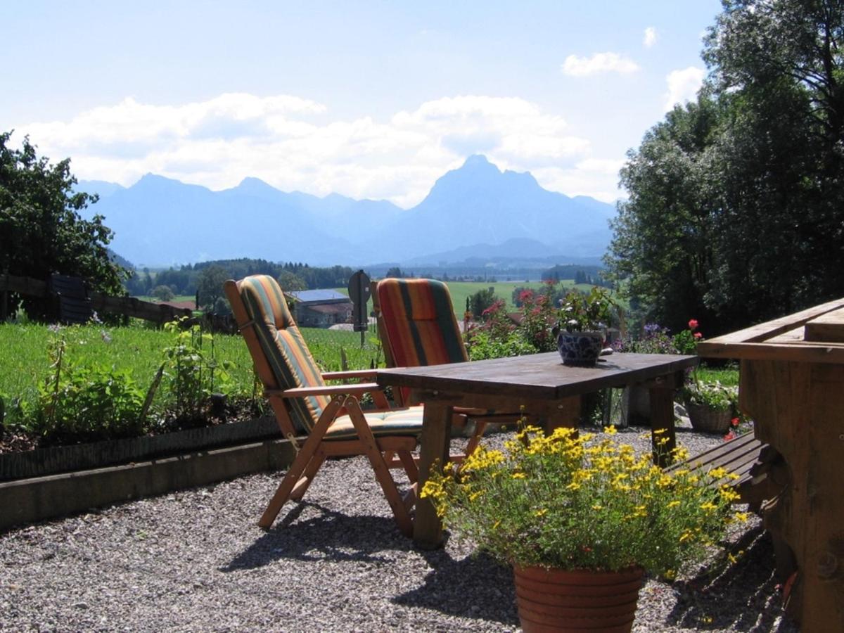Panoramahof Ferienwohnung Hopferau Esterno foto