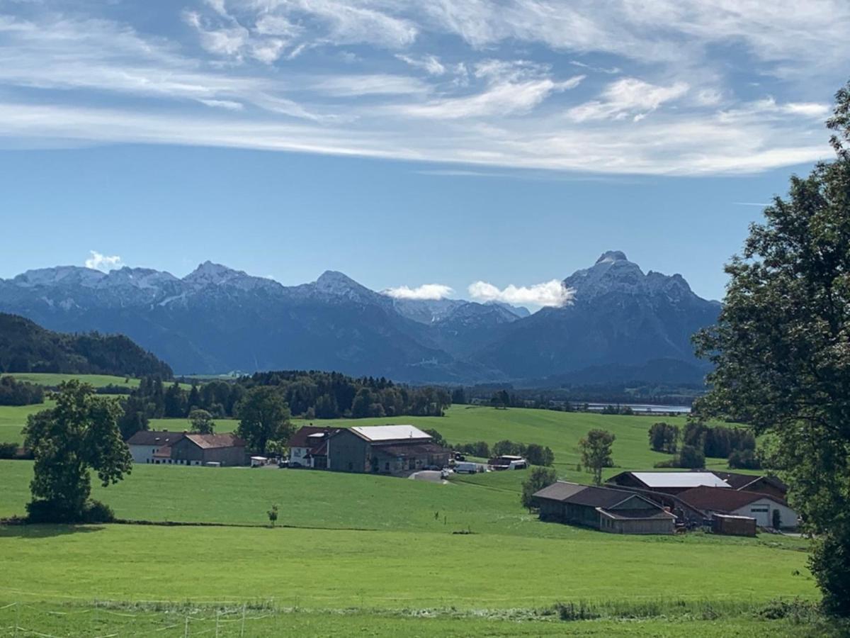 Panoramahof Ferienwohnung Hopferau Esterno foto