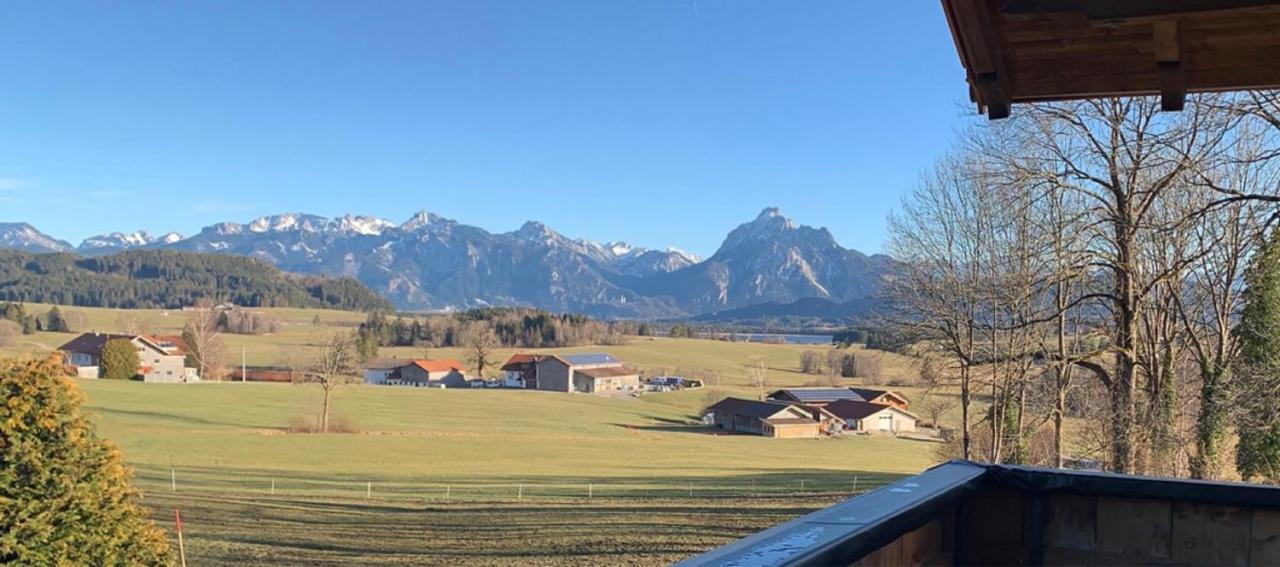 Panoramahof Ferienwohnung Hopferau Esterno foto
