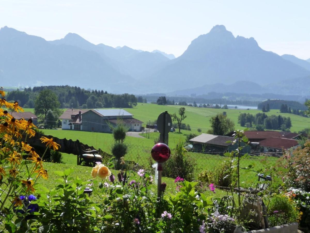 Panoramahof Ferienwohnung Hopferau Esterno foto