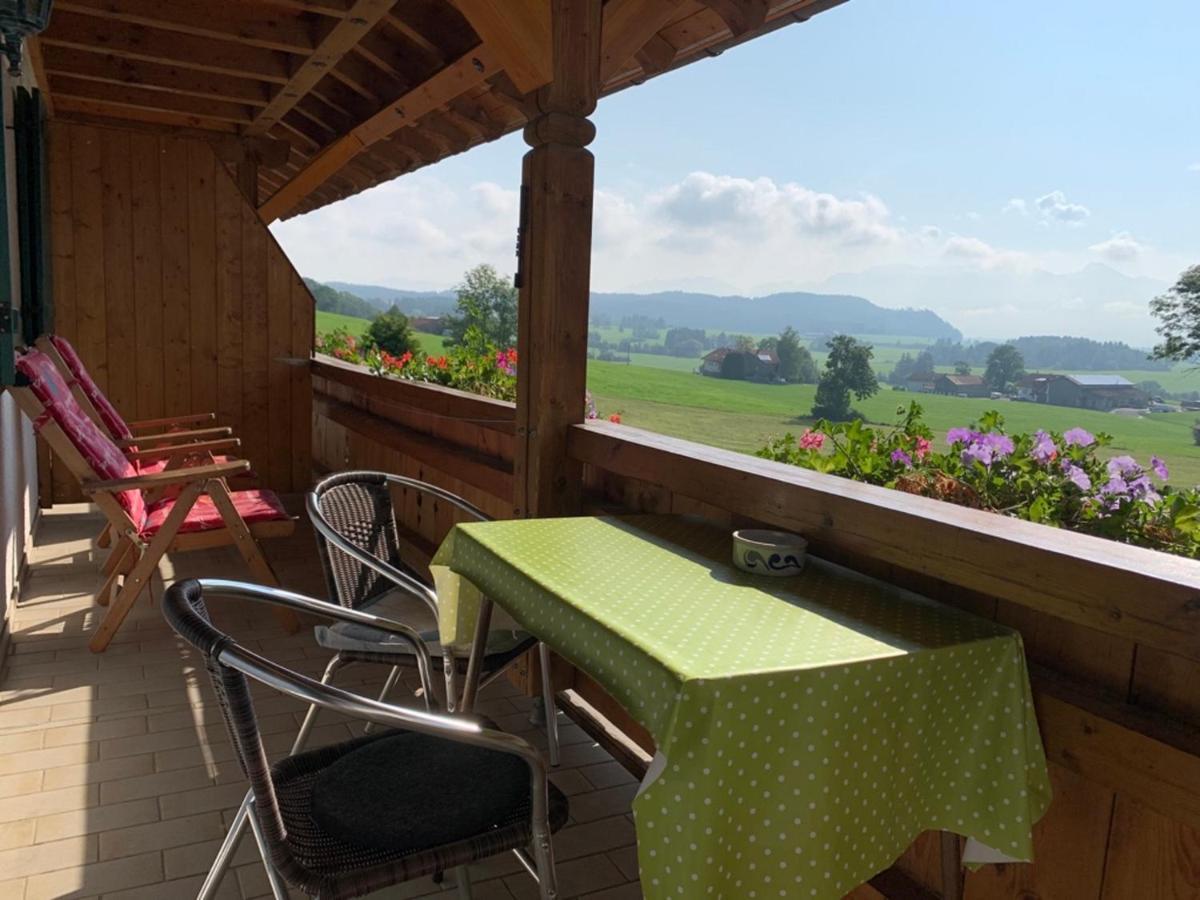 Panoramahof Ferienwohnung Hopferau Esterno foto