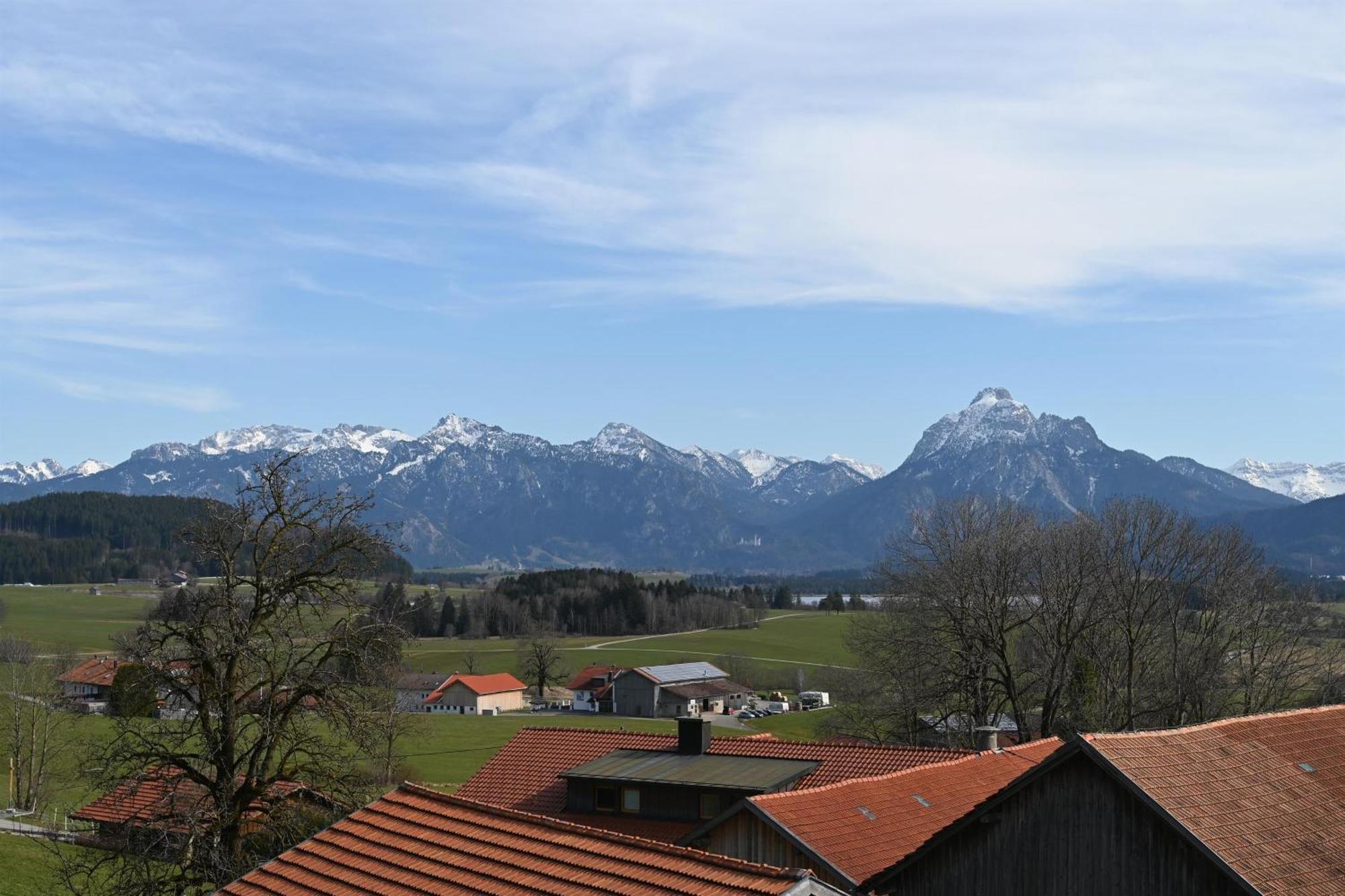 Panoramahof Ferienwohnung Hopferau Esterno foto